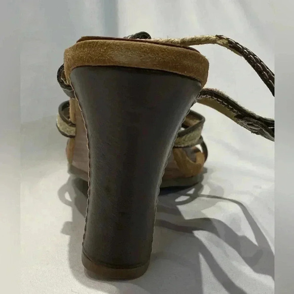 Aerosoles Swish Bone brown leather wedge, size 11 - Picture 3 of 6